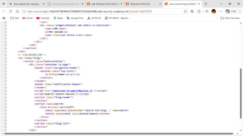 HTML Source