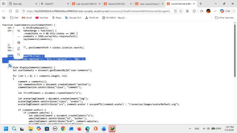 Source code Javascript