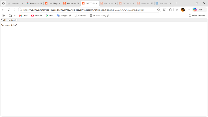 Relative Path Traversal is blocked