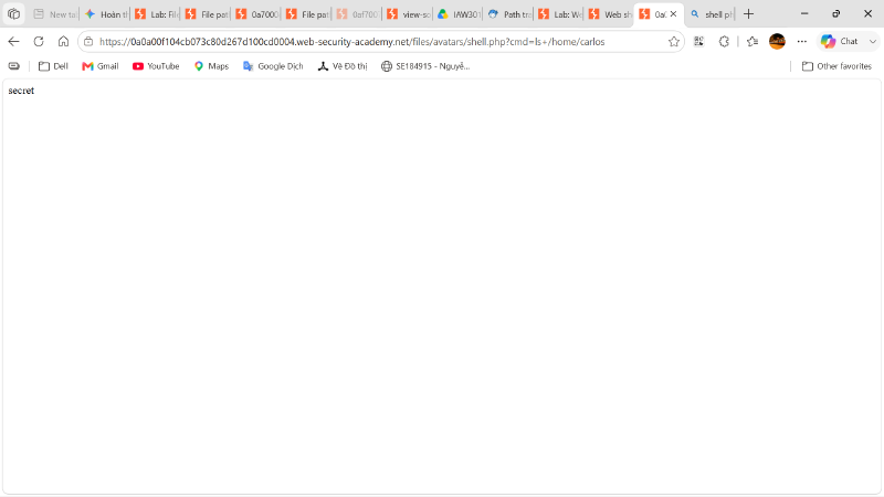 List Carlos&rsquo;s Files