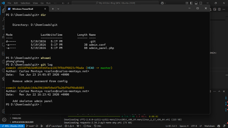 git log