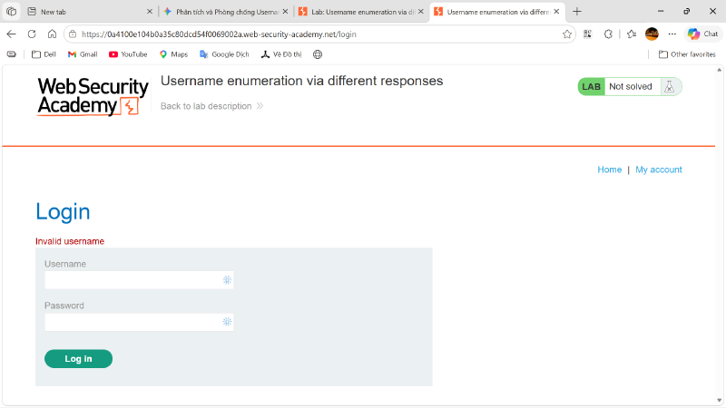 Examine response interface
